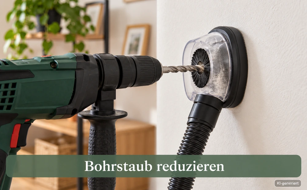 Bohrstaub reduzieren: Bohrer mit Absaugvorrichtung