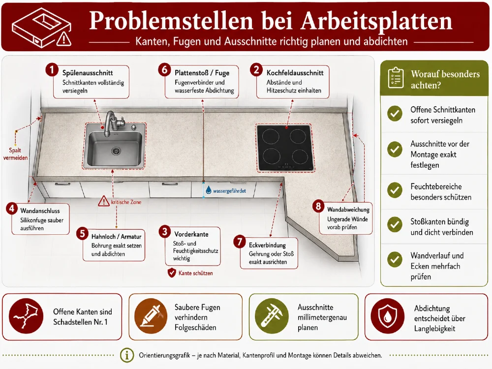 arbeitsplatte kueche problemstellen 1000