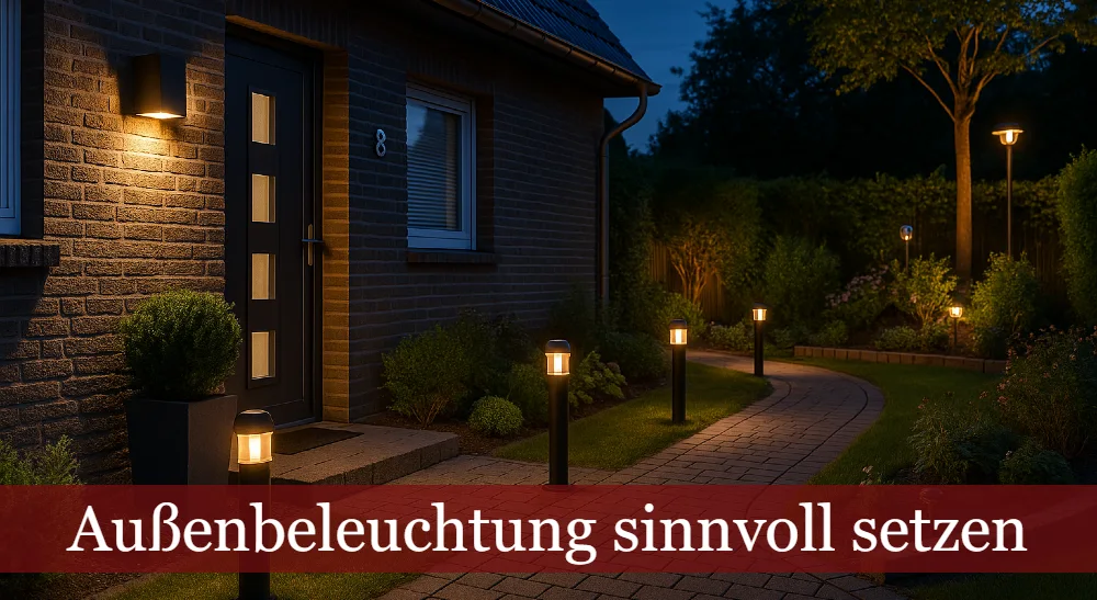 Außenbeleuchtung sinnvoll setzen