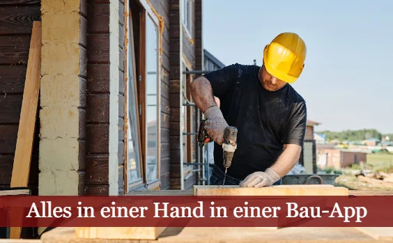 Bauarbeiter beim Hausbau