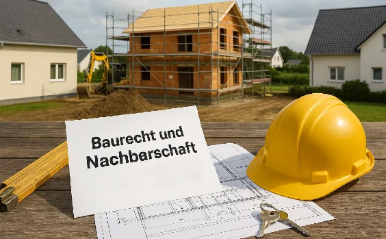 Baurecht und Nachbarschaft - Impressionen von einer Baustelle