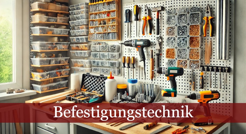 Befestigungstechnik in einer Werkstatt