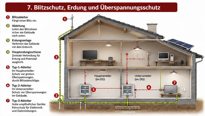 bltitzschutz erdung ueberspannungsschutz