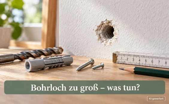 Bohrloch zu groß - Symbolbild