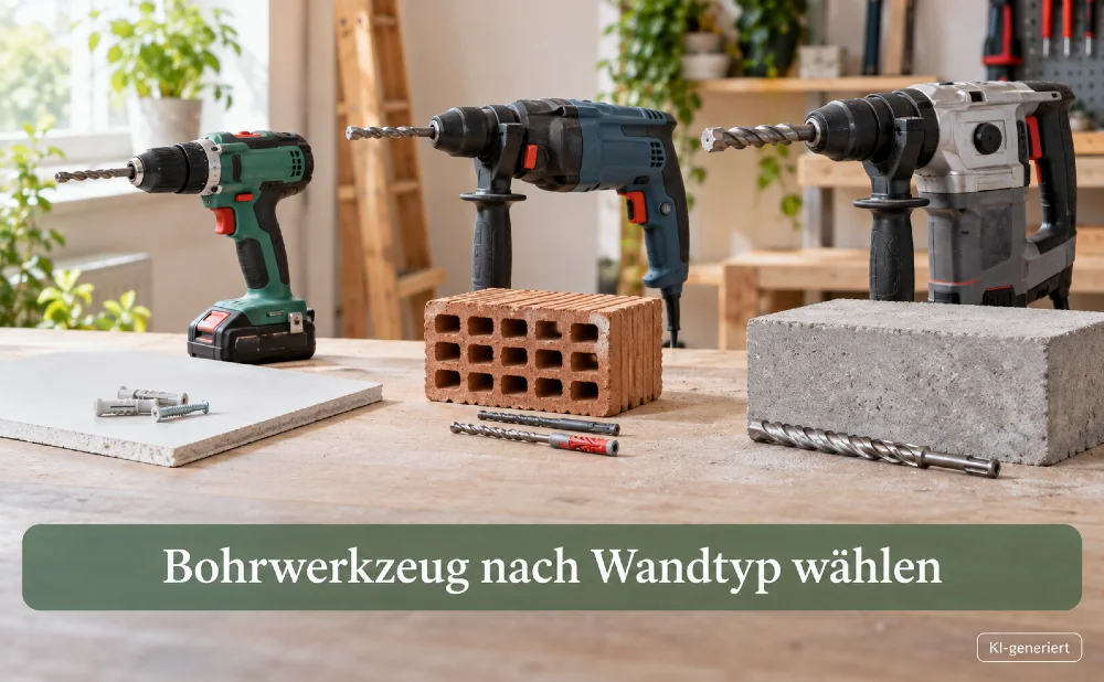 Bohrwerkzeug nach Wandtyp - Symbolbild