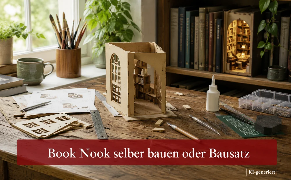 Book Nook selber bauen oder Bausatz? Symbolbild