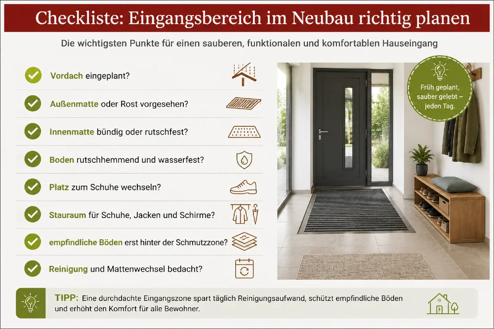 checkliste planung eingangsbereich