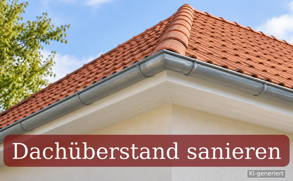 Dachüberstand sanieren - Symbolbild