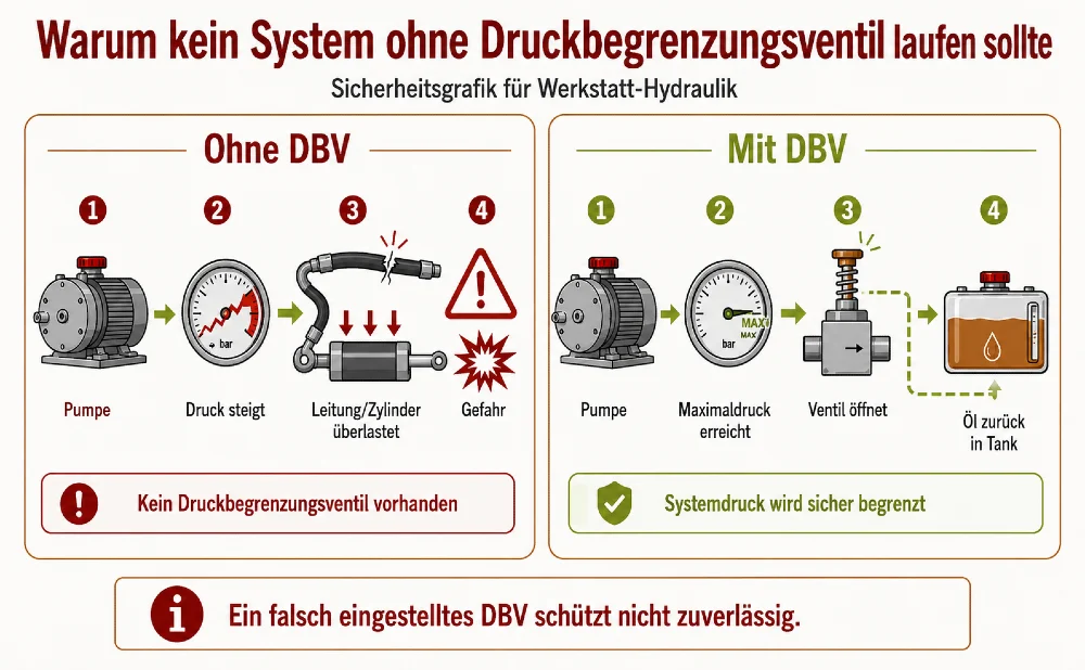 druckluftbegrenzungsventil sicherheit