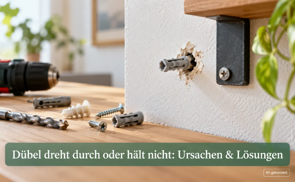 Dübel dreht durch oder hält nicht - Symbolbild
