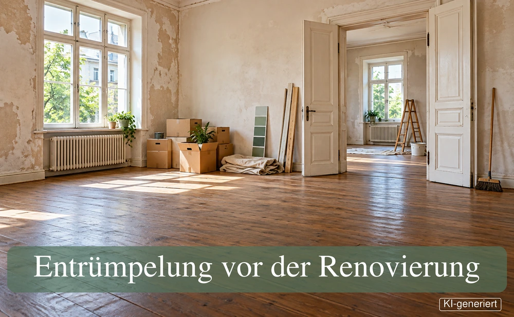 Entrümpelung vor der Renovierung - Symbolbild