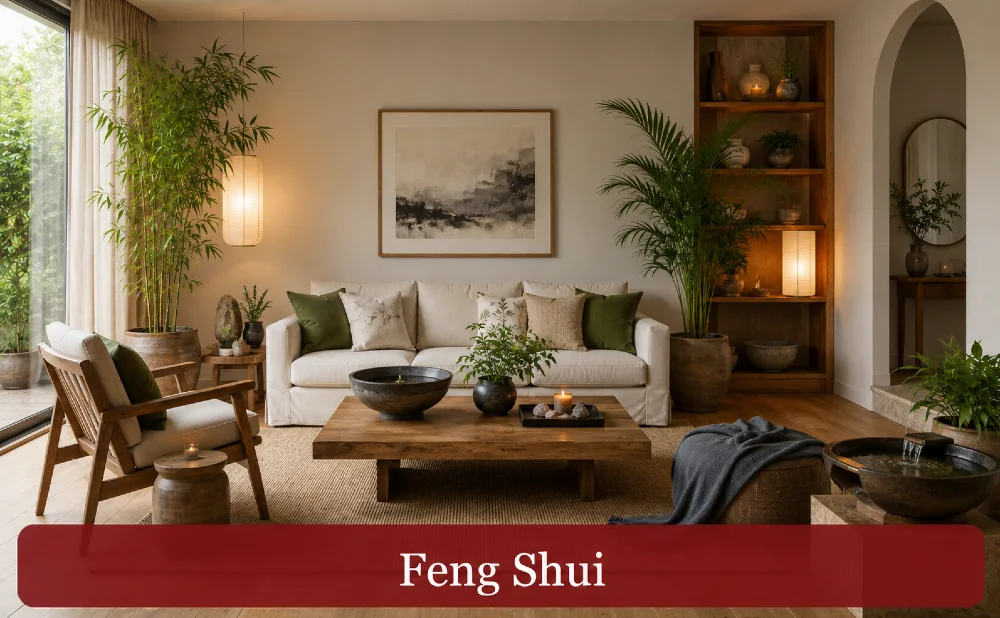 feng shui wohnstil wohnzimmer