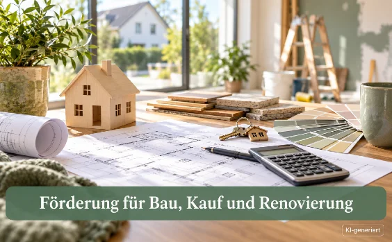Bauförderung für Hausbau, Kauf und Sanierung - Symbolbild