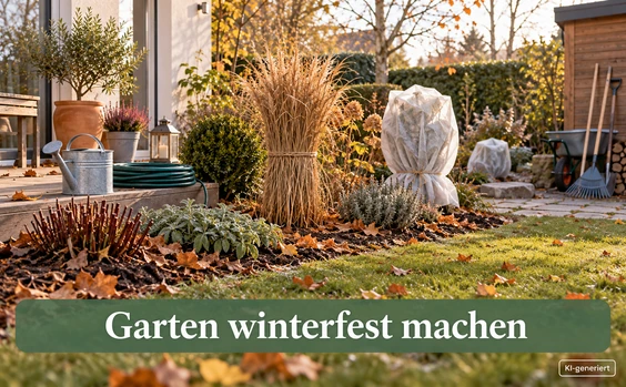 Garten winterfest machen - Symbolbild