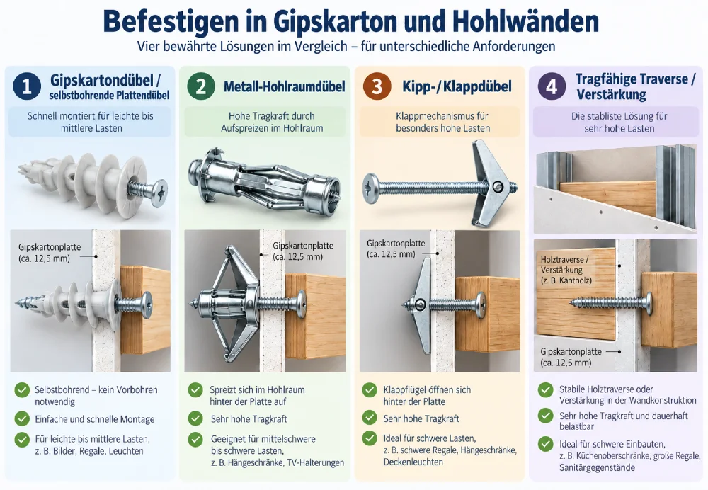 gipskartonduebel im vergleich