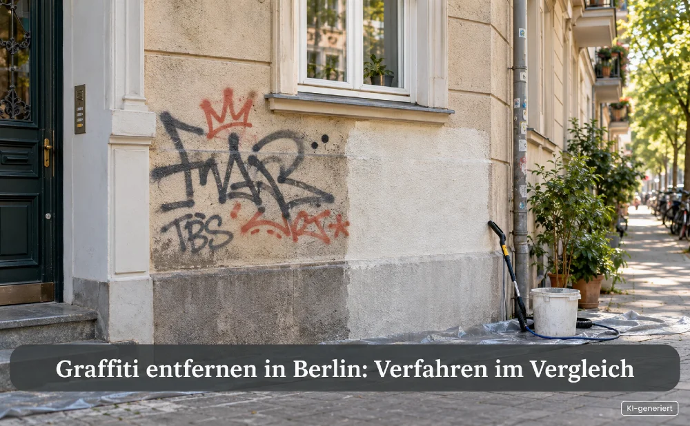 Graffiti entfernen in Berlin: Verfahren im Vergleich - Symbolbild