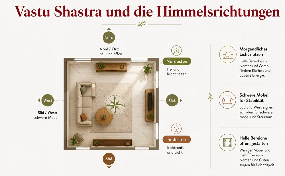 himmelsrichtungen bei vasthu shastra