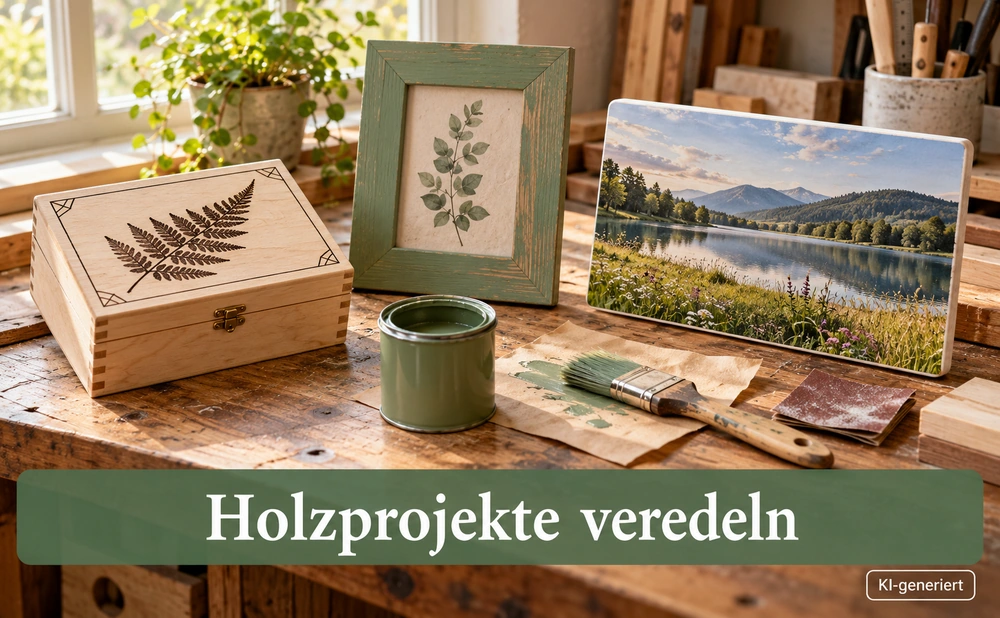 Holzprojekte veredeln: Gravur, Lackierung und Sublimationsdruck