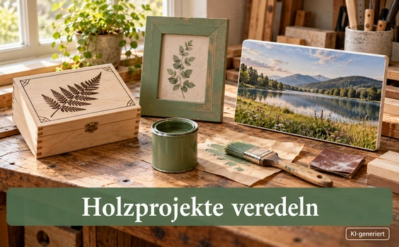 Holzprojekte veredeln: Gravur, Lackierung und Sublimationsdruck