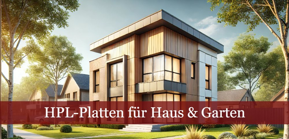 Haus mit HPL Platten