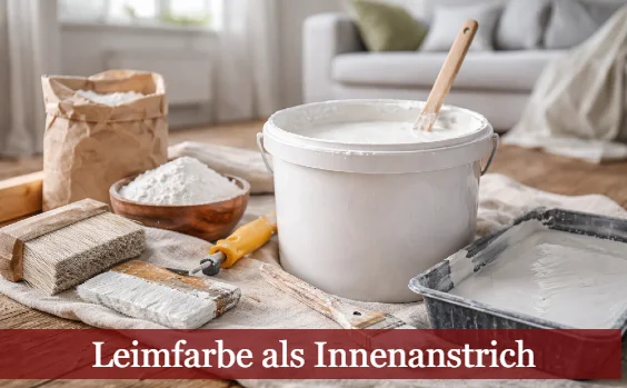 Leimfarbe als Innenanstrich