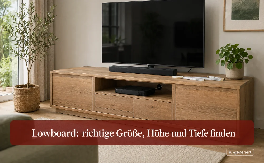 Lowboard: richtige Größe - Symbolbild