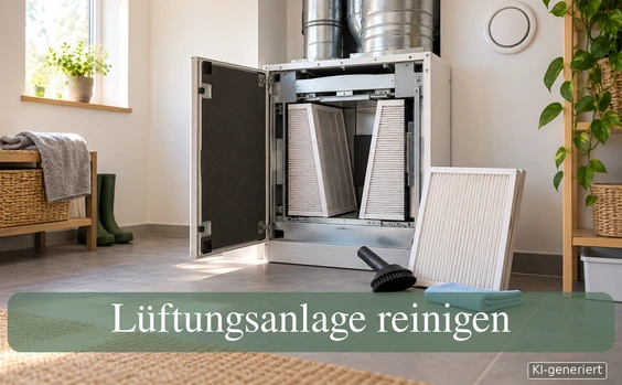 Lüftungsanlage reinigen - Symbolbild