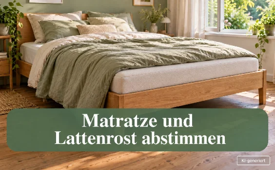 Matratze und Lattenrost abstimmen - Symbolbild