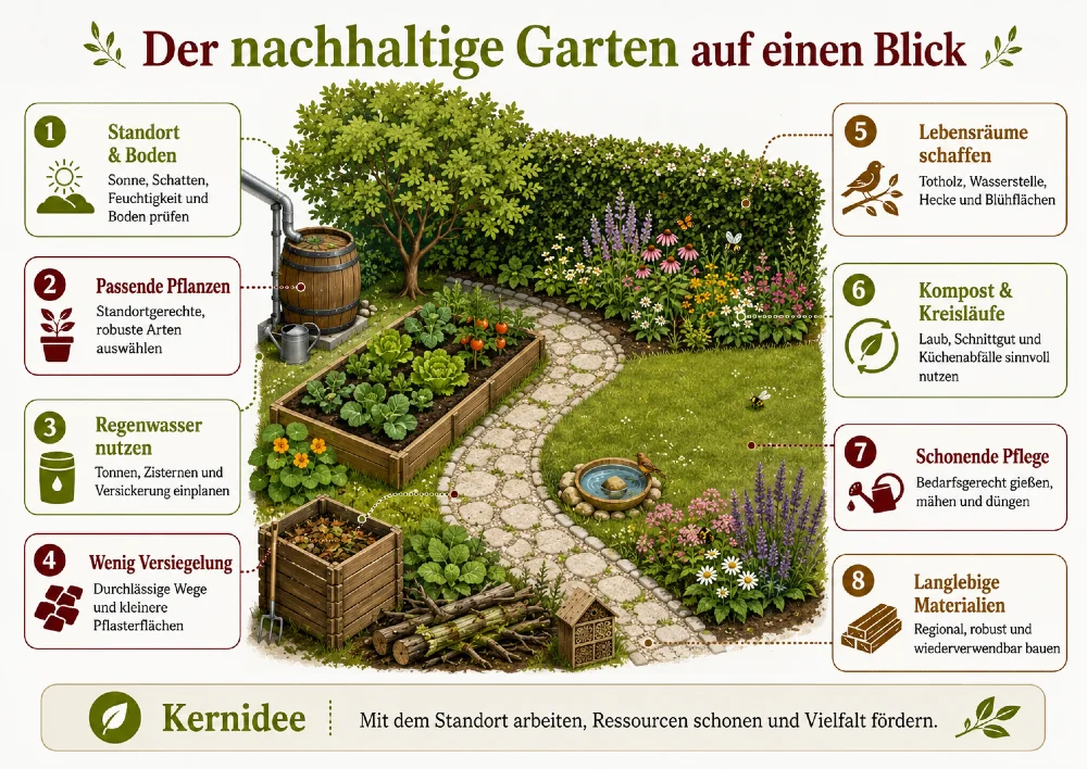 nachhaltiger garten bestandteile