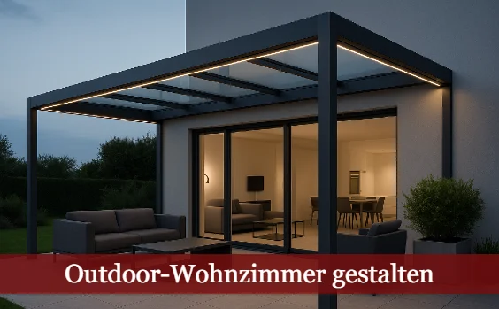 Gemütliche Terrasse. Text: Outdoor-Wohnzimmer gestalten