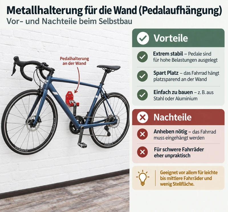 pedal wandhalterung