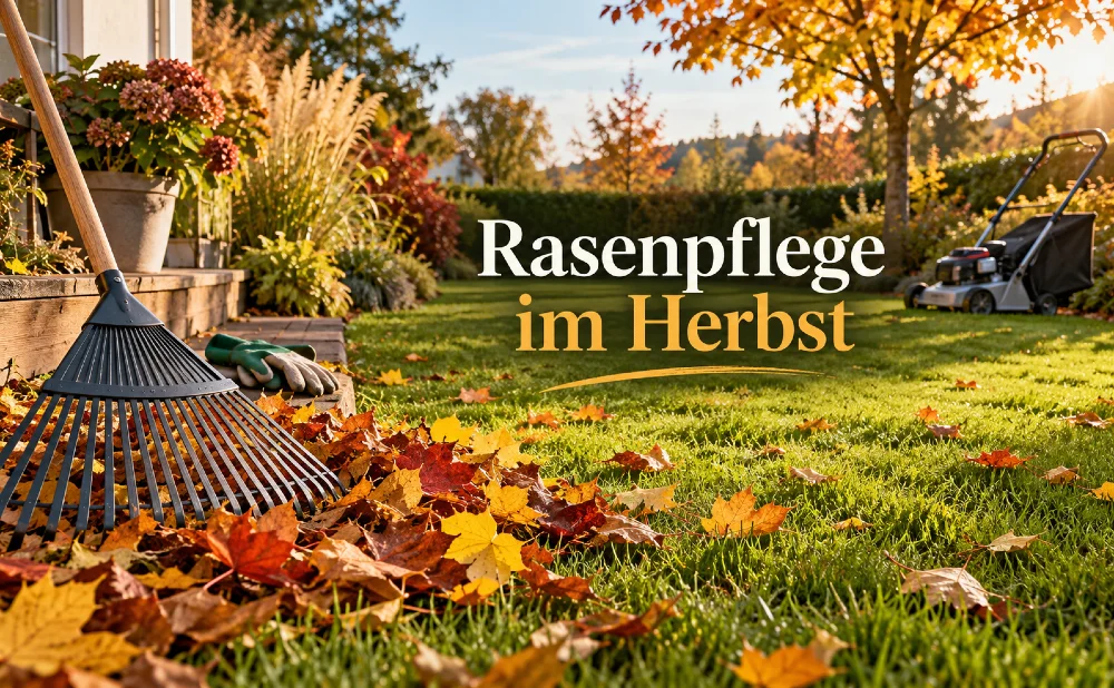 Rasenpflege im Herbst - Symbolbild