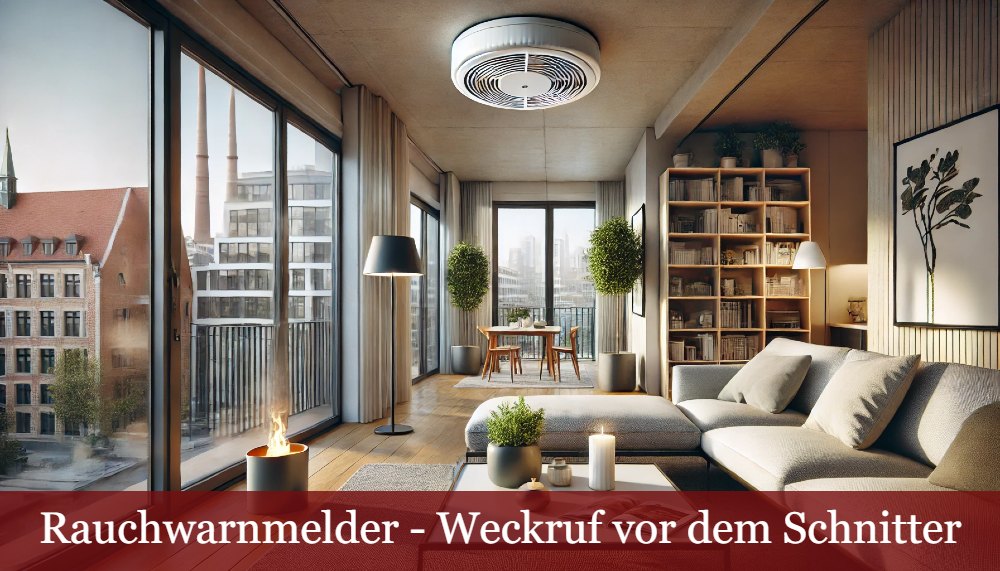 Rauchwarnmelder im Wohnzimmer