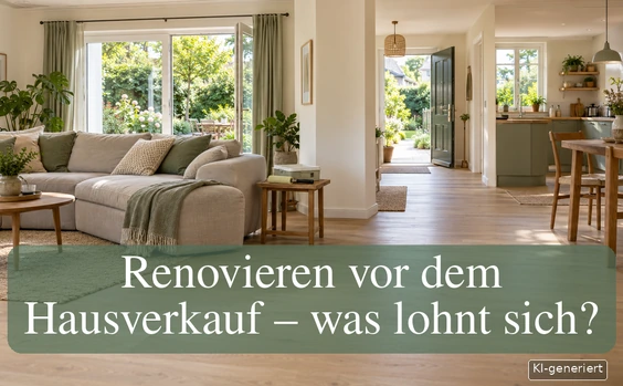 Renovieren vor dem Hausverkauf: Was lohnt sich? Symbolbild