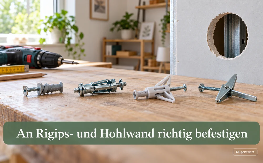 An Rigipswand und Hohlwand richtig befestigen - Symbolbild