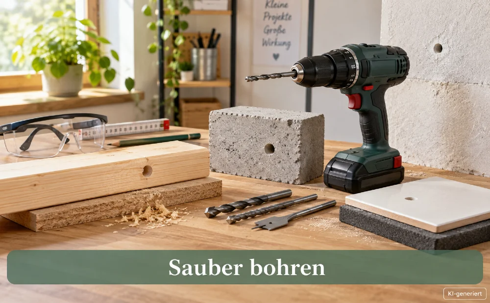 Sauber bohren - Symbolbild