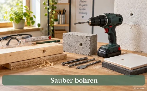 Sauber bohren - Symbolbild