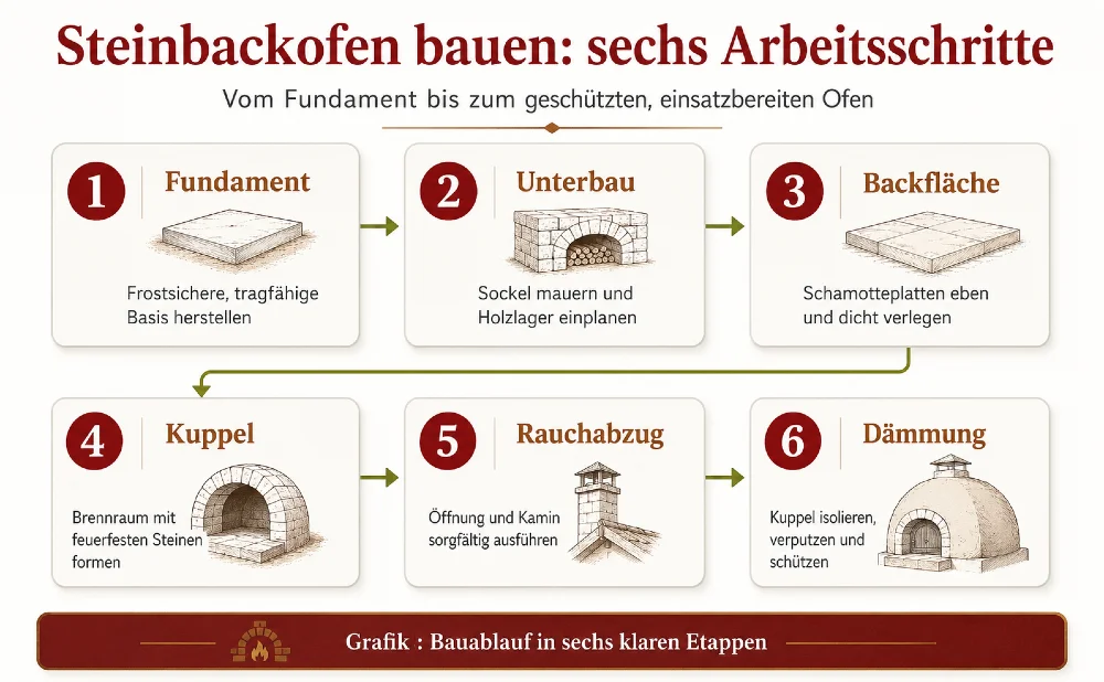 steinbackofen arbeitsschritte