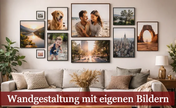 Wohnzimmer mit eigenen Motiven