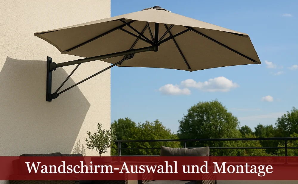 Wandschirm an Wand