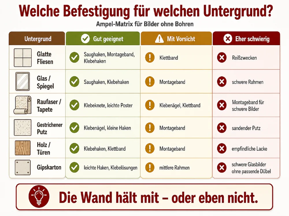 welche befestigung auf welchem untergrund