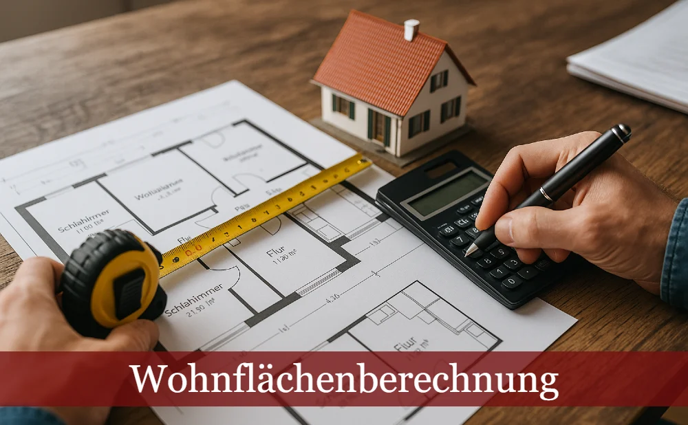 Wohnflächenberechnung (Symbolbild)
