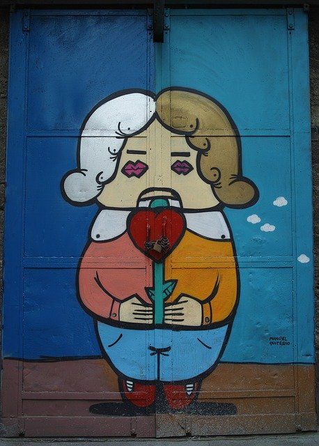 graffiti tuer figur 458